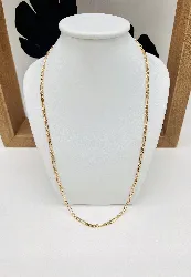 chaine maille figaro or 750 millième (18 ct) 9,13g