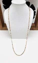 chaîne maille gourmette limée or 750 millième (18 ct) 7,91g