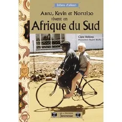 livre anna, kevin et nomzipo vivent en afrique du sud
