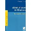 livre appartenance et filiations : être l'enfant de quelqu'un