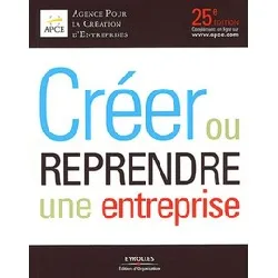 livre créer ou reprendre une entreprise 2012