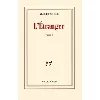 livre l'étranger