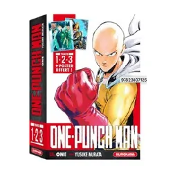 livre one - punch man - coffret en 3 volumes : tome 1, un poing c'est tout ! ; tome 2, le secret de la puissance ; tome 3, la rume