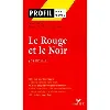 livre profil - stendhal, le rouge et le noir