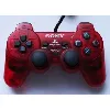 manette ps1 dualshock translucide rouge