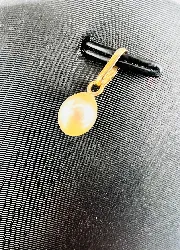 pendentif perle de culture forme goutte or 750 millième (18 ct) 0,47g