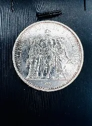 pièce argent 10 francs hercule 1968