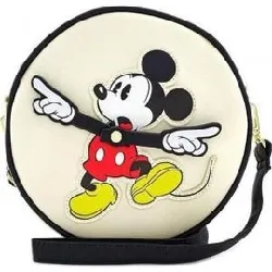 sac loungefly x disney mickey mouse clock arms circle crossbody bag