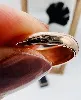 bague bombée lisse en or rose or 750 millième (18 ct) 4,73g