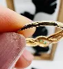 bague or 2 émeraudes or 750 millième (18 ct) 1,17g