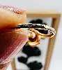 bague or dauphin en émail avec une perle de culture or 750 millième (18 ct) 1,28g