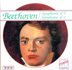 cd beethoven - symphonie n°5 & symphonie n°2 (1990)