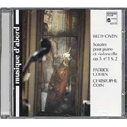 cd ludwig van beethoven - sonates pour piano et vioncelle op. 5 no.1 & no.2 (1994)