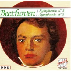 cd ludwig van beethoven - symphonie n°5 & symphonie n°2 (1990)