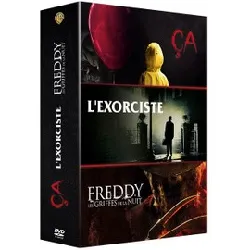 dvd coffret horreur incontournables 3 films : ça + les griffes de la nuit (freddy) + l'exorciste - pack