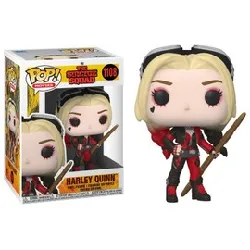 figurine funko pop ! dc comics the suicide squad - harley quinn bodysuit - 9 cm -1108
