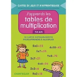 livre j'apprends les tables de multiplication (7 - 8 ans)