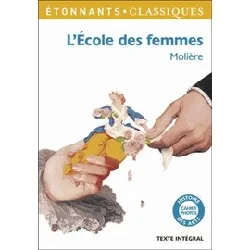 livre l'ecole des femmes