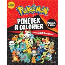 livre pokédex à colorier - de kanto à galar. près de 1000 pokémon !