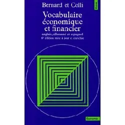 livre vocabulaire economique et financier. 6ème édition