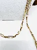 long collier sautoir grandes mailles ovale or 750 millième (18 ct) 37,91g