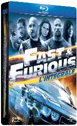 blu-ray fast and furious - l'intégrale 5 films [pack collector boîtier steelbook]