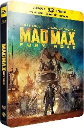 blu-ray mad max : fury road - steelbook ultimate édition - blu - ray 3d + blu - ray + dvd + copie digitale