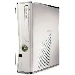 console microsoft xbox 360 slim 4go blanche avec une manette