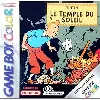 jeu gameboy color tintin - le temple du soleil