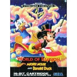 jeu sega megadrive mgd world of illusion starring disney's mickey mouse donald duck
