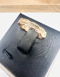 bague alliance or avec motifs or 750 millième (18 ct) 2,18g