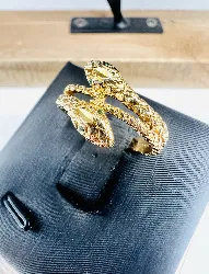 bague en or motif 2 serpents croisés or 750 millième (18 ct) 4,60g