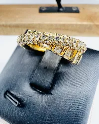 bague swarovski cocktail rota en plaqué or et cristaux