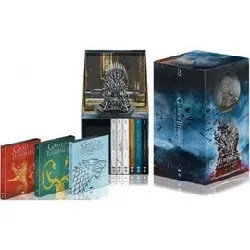 blu-ray game of thrones (le trône de fer) - l'intégrale des saisons 1 à 8 - édition collector iron anniversary 10 ans - + figurine