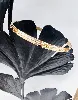 bracelet jonc en 2 ors motifs x  or 750 millième (18 ct) 8,73g