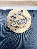 broche / pendentif plaque or motif fleurs en argent ornées de diamants taille ancienne or 750 millième (18 ct) 8,10g
