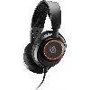 casque- micro gaming filaire steelseries arctis nova 3 noir et orange