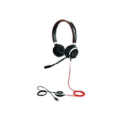 casque-sur-oreille - filairejabra evolve 40 uc stereo - micro - usb, jack 3,5mm - isolation acoustique