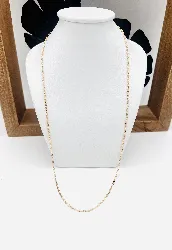 chaîne maille forçat ovale or 750 millième (18 ct) 4,73g