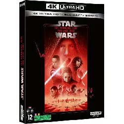 dvd star wars 8 : les derniers jedi - 4k ultra hd + blu - ray + blu - ray bonus