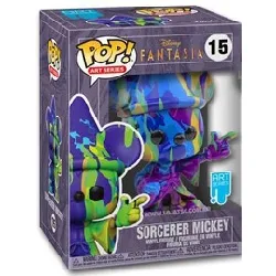 figurine funko pop - fantasia [disney] n°15 - sorcier mickey artiste (51942)