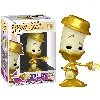 figurine funko! pop - n°1136 - la belle et la bete - lumiere - 1136