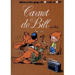 livre carnet de bill - album des gags de boule et bill