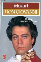 livre don giovanni - mozart, opéra en 2 actes