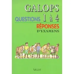 livre galops 1 à 4 - questions/réponses d'examens