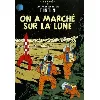 livre les aventures de tintin tome 17 - on a marché sur la lune - mini - album