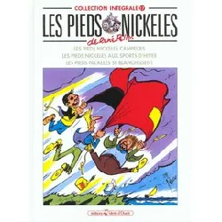 livre les pieds nickelés campeurs. sports d'hiver. blanchissent