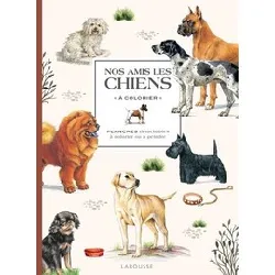 livre nos amis les chiens - planches détachables à colorier ou à peindre