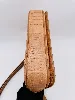 sac lancel en cuir python beige et doublure en cuir marron