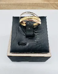 bague 3 anneaux entrelacés en 3 ors or 750 millième (18 ct) 5,96g